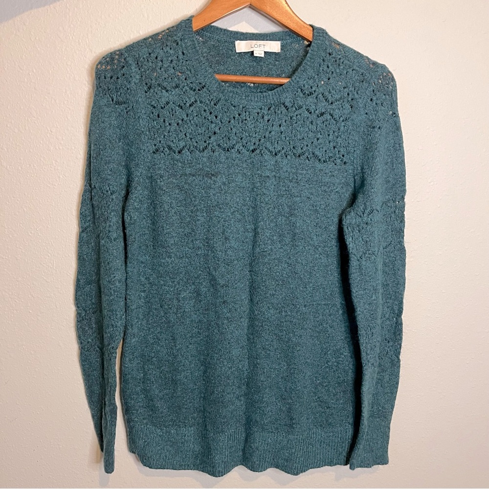 LOFT Sea Green Sweater